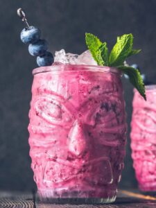 peach blueberry cocktail